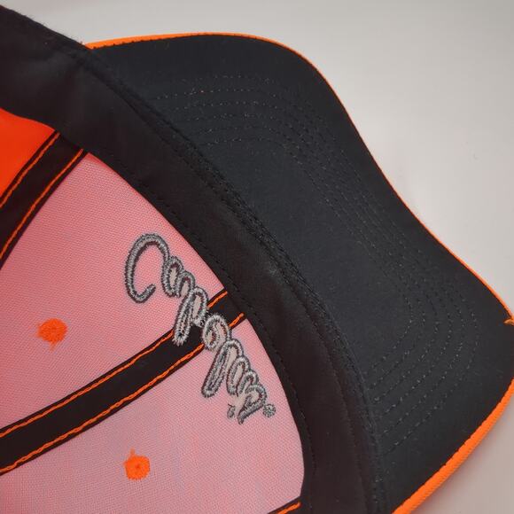 Cabela's Snapback Hat Orange One Size Spell Out Embroidered Adjustable - Picture 8 of 10